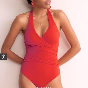 Boden Red Women's One Piece Swimsuit